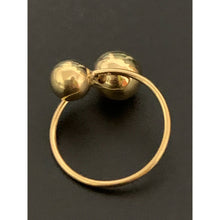 Load image into Gallery viewer, 18K Gold Ring Balls 1.56 grams Size 6 - Rafant
