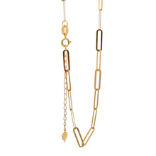 Load image into Gallery viewer, 18K Gold Bracelet Paperclip 6.5 inches plus 1 inch - Rafant
