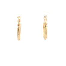 Load image into Gallery viewer, 18K Gold Earrings Hoops Small Polished Plain - Rafant
