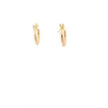 Load image into Gallery viewer, 18K Yellow Gold Earrings Very Tiny Hoops 0.83 grams - Rafant
