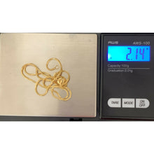 Load image into Gallery viewer, 18K Gold Chain Necklace Saudi Yellow Gold Lightweight Dainty 16&quot; - Rafant
