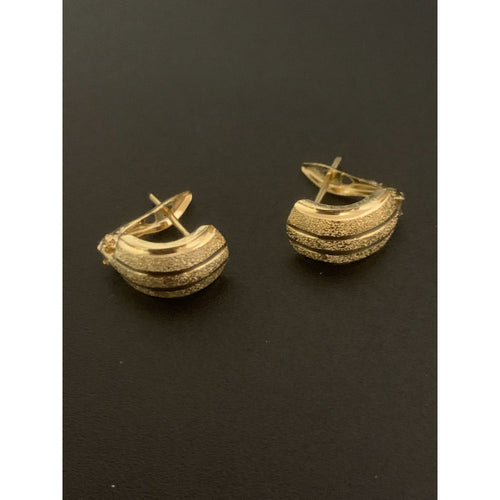 18K Gold Earrings French Clips 1.31 grams - Rafant