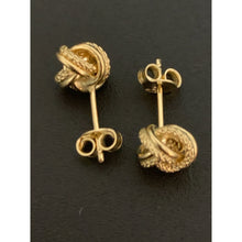 Load image into Gallery viewer, 18K Gold Earrings Stud Knot Earrings 1.20 grams - Rafant
