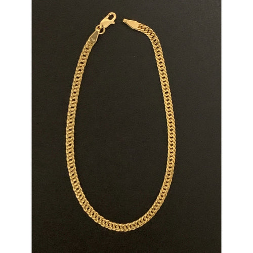 18K Gold Bracelet Curb Chain 2.61 grams 7.5 inches - Rafant