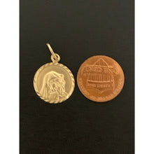 Load image into Gallery viewer, 18K Gold Pendant Round Mother Mary 1.02 grams Small - Rafant
