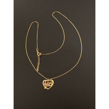 Load image into Gallery viewer, 18K Gold Necklace Chain 16.5 inches Heart Music Keys Pendant 1.82 grams - Rafant
