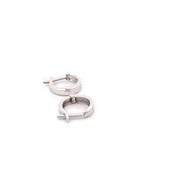 Load image into Gallery viewer, 18K White Gold Earrings Hoops Very Small Tiny Huggies 1.11 grams - Rafant

