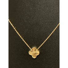 Load image into Gallery viewer, 18K Gold Necklace Centered Flower 16 inches 2.22 grams - Rafant
