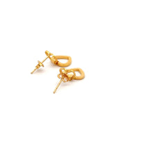 Load image into Gallery viewer, 18K Gold Earrings Heart Post 0.96 grams Small - Rafant
