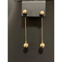 Load image into Gallery viewer, 18K Gold Earrings Balls Dangling 2.15 grams - Rafant
