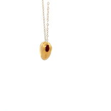 Load image into Gallery viewer, 18K Gold Necklace Chain 15.75 inches plus 2&quot; Pendant Heart Puffed 0.82 grams - Rafant
