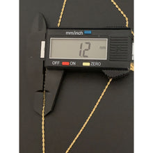 Load image into Gallery viewer, 18K Gold Necklace Chain 17.5&quot; with Butterfly Pendant 1.87 grams - Rafant
