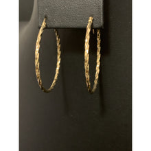 Load image into Gallery viewer, 18K Yellow Gold Earrings Hoops Spiral - Rafant
