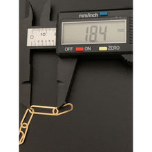 Load image into Gallery viewer, 18K Gold Bracelet Paperclip 7.5 inches 2.40 grams - Rafant
