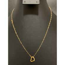 Load image into Gallery viewer, 18K Gold Necklace Chain Heart 17.75 inches 1.21 grams - Rafant
