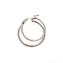 Load image into Gallery viewer, 18K White Gold Earrings Hoops 1.26 grams - Rafant
