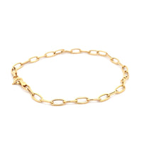 Load image into Gallery viewer, 18K Yellow Gold Bracelet Paperclip 1.67 grams 7.25 inches - Rafant
