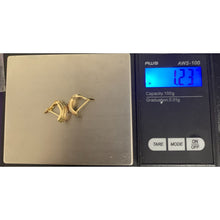 Load image into Gallery viewer, 18K Gold Earrings French Clips Tricolor 1.23 grams - Rafant
