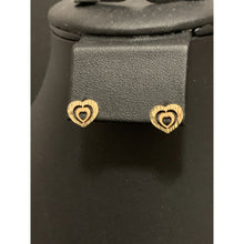 Load image into Gallery viewer, 18K Gold Earrings Stud Heart 1.10 grams - Rafant
