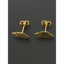 Load image into Gallery viewer, 18K Gold Earrings Stud Car 1.47 grams - Rafant
