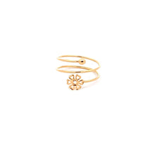 Load image into Gallery viewer, 18K Yellow Gold Ring Flower Spiral 1.08 grams Size 8 - Rafant
