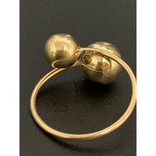 Load image into Gallery viewer, 18K Gold Ring Balls 1.56 grams Size 6 - Rafant
