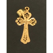 Load image into Gallery viewer, 18K Gold Pendant Cross Jesus Christ 0.86 grams - Rafant
