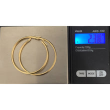 Load image into Gallery viewer, 18K Gold Earrings Hoops Loops 2.38 grams - Rafant
