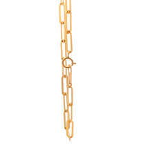 Load image into Gallery viewer, 18K Yellow Gold Bracelet Paperclip 7 Inches 1.69 grams - Rafant
