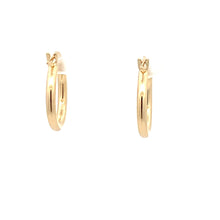 Load image into Gallery viewer, 18K Gold Earrings Hoops Small Polished Plain - Rafant
