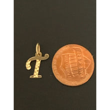 Load image into Gallery viewer, 18K Gold Pendant Charm Letter T 0.57 grams - Rafant
