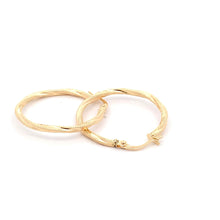 Load image into Gallery viewer, 18K Yellow Gold Earrings Hoops 1.31 grams - Rafant
