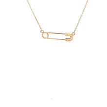 Load image into Gallery viewer, 18K Yellow Gold Necklace Chain Pendant Pin 16.5 inches with one inch extension 2.31 grams - Rafant
