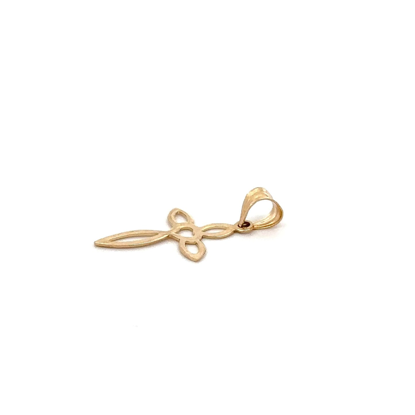 18K Gold Pendant Cross Religious 0.49 grams - Rafant
