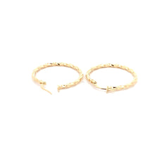 Load image into Gallery viewer, 18K Yellow Gold Earrings Hoops Spiral 1.19 grams - Rafant
