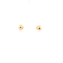 Load image into Gallery viewer, 18K Yellow Gold Earrings Stud Ball Very Tiny Very Lightweight 0.84 grams - Rafant
