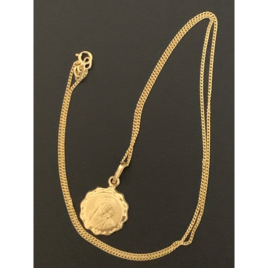 18K Gold Necklace Chain 17.75