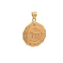 Load image into Gallery viewer, 18K Yellow Gold Pendant Queen Crown Horse  2.32 grams - Rafant
