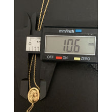 Load image into Gallery viewer, 18K Gold Necklace Chain 16&quot; plus 1&quot; extension with Woman Lady Pendant 2.43 grams - Rafant
