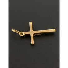 Load image into Gallery viewer, 18K Gold Pendant Cross Jesus Christ Two Tone Yellow White Gold 1.01 grams - Rafant
