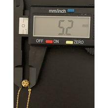 Load image into Gallery viewer, 18K Gold Bracelet Charm Ball Size 6.25&quot; plus 1.25&quot; extension 0.67 grams - Rafant

