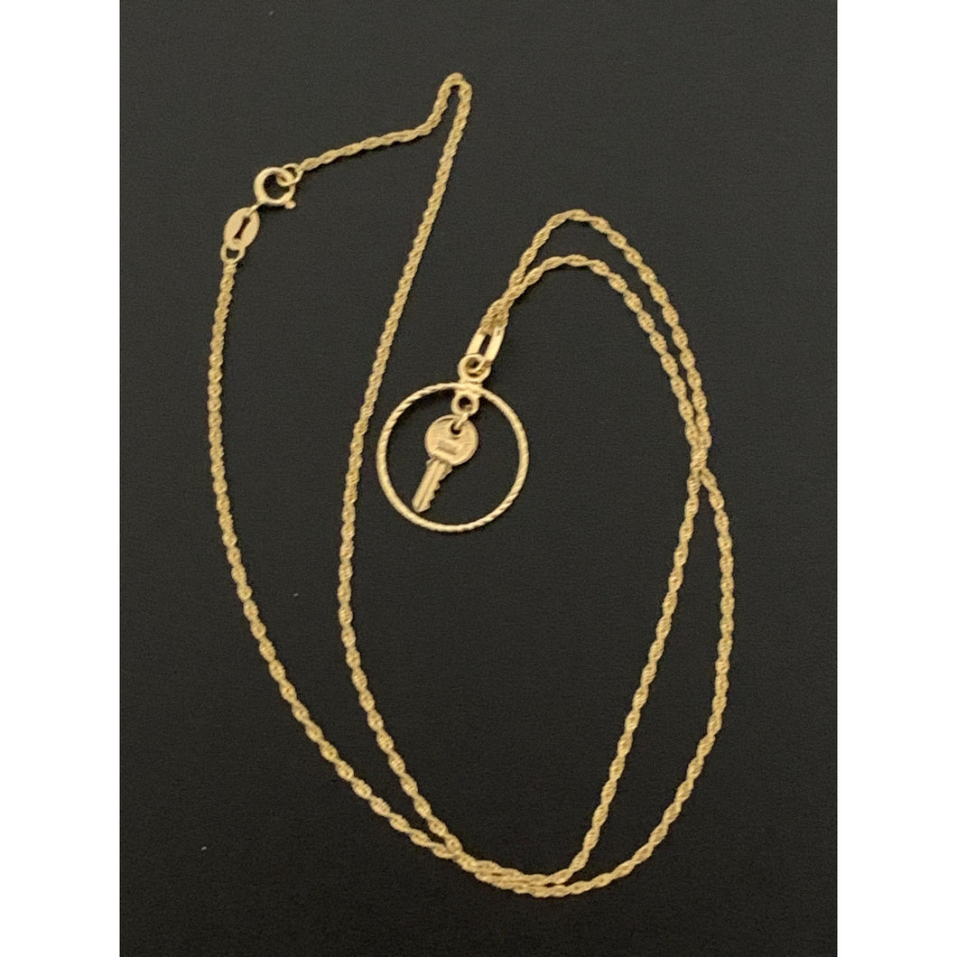 18K Gold Necklace Chain 18
