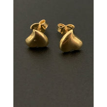 Load image into Gallery viewer, 18K Gold Earrings Stud Heart with Defects 1.07 grams - Rafant
