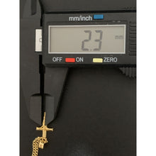 Load image into Gallery viewer, 18K Gold Necklace Chain 18 inches with Cross Pendant 1.81 grams - Rafant
