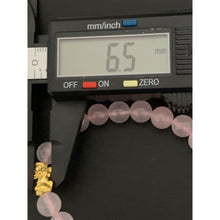 Load image into Gallery viewer, 24K Gold Piyao Pixiu Lucky Charm Bracelet Rose Quartz Gemstones - Rafant

