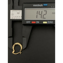 Load image into Gallery viewer, 18K Gold Earrings Hoops Loops Small 1.19 grams - Rafant
