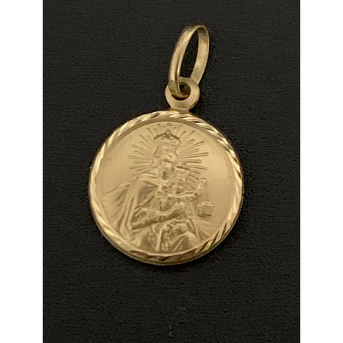 18K Gold Pendant Religious Jesus Christ - Rafant