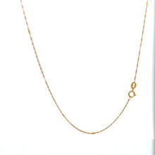 Load image into Gallery viewer, 18K Gold Necklace Chain 17.5 inches Pendant Heart Puffed 1.40 grams - Rafant
