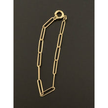 Load image into Gallery viewer, 18K Gold Bracelet Paperclips Link 7.5&quot; - Rafant

