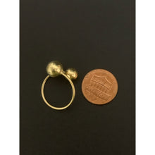 Load image into Gallery viewer, 18K Gold Ring Balls 1.57 grams Size 6.5 - Rafant
